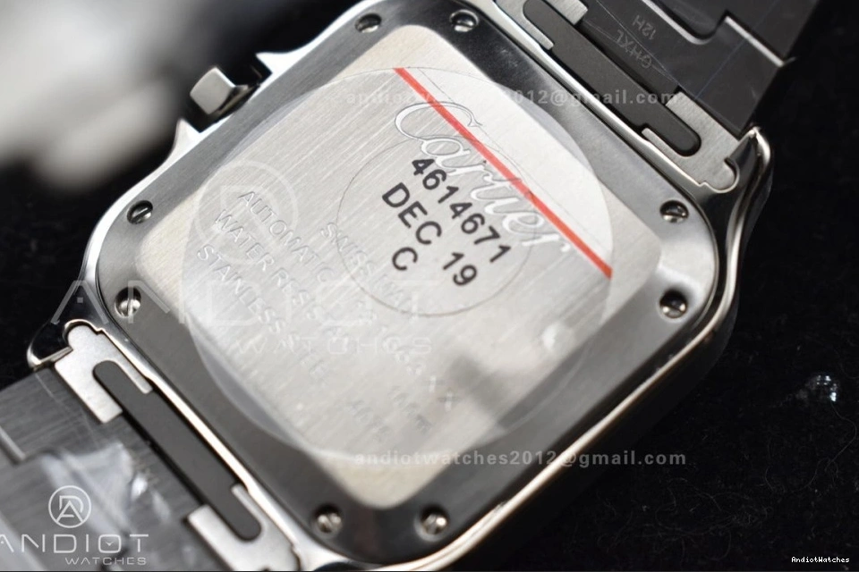 SmartLinks YG 1:1 1096 on Cartier SS MIYOTA YG Best V 35mm Bracelet 9015 BVF SS Dial Edition StreetReady de Santos White 0513